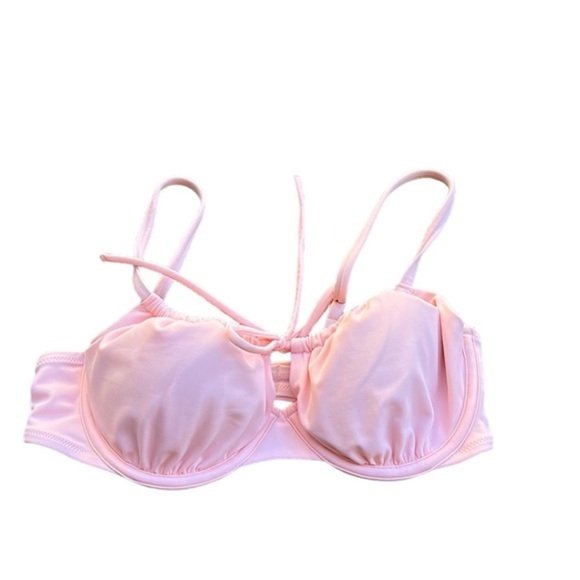 Shade & Shore Baby Pink Bikini Top 34 C Swimsuit - Picture 1 of 3